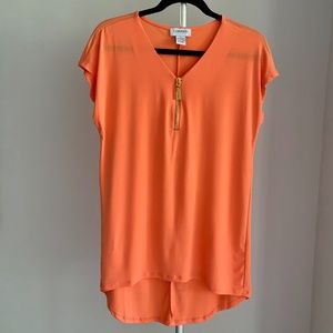 CARMEN MARC VAVO Sleeveless blouse Peach Small